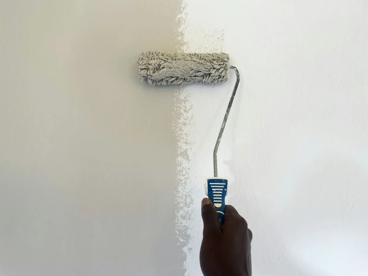 Careful paint application